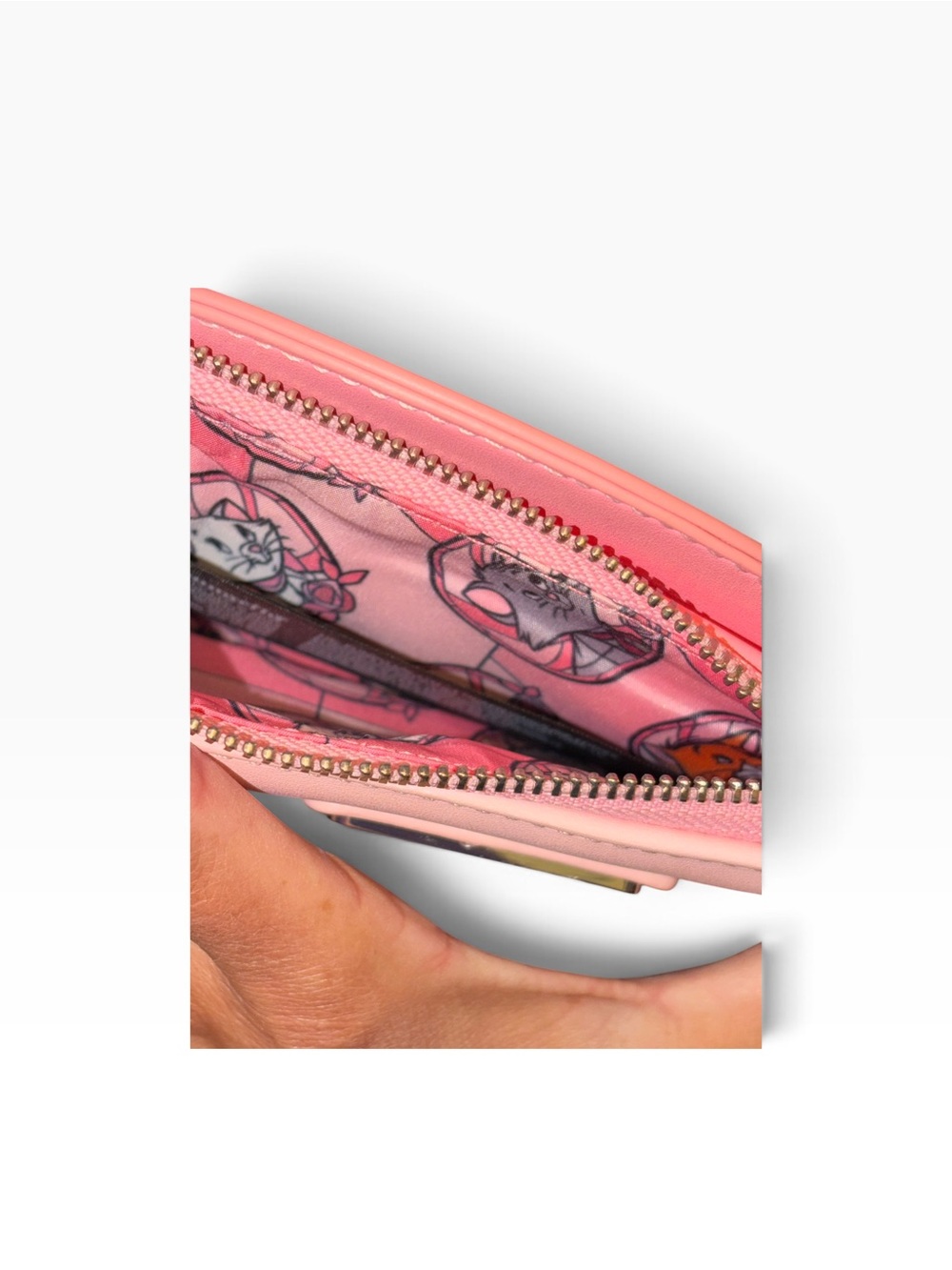 Loungefly Pink Aristocats Trio Stained Glass Card Holder Case Marie Toulouse - Picture 4 of 5